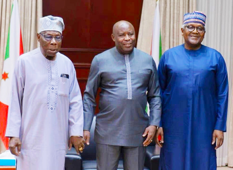 Dangote meets Burundi president