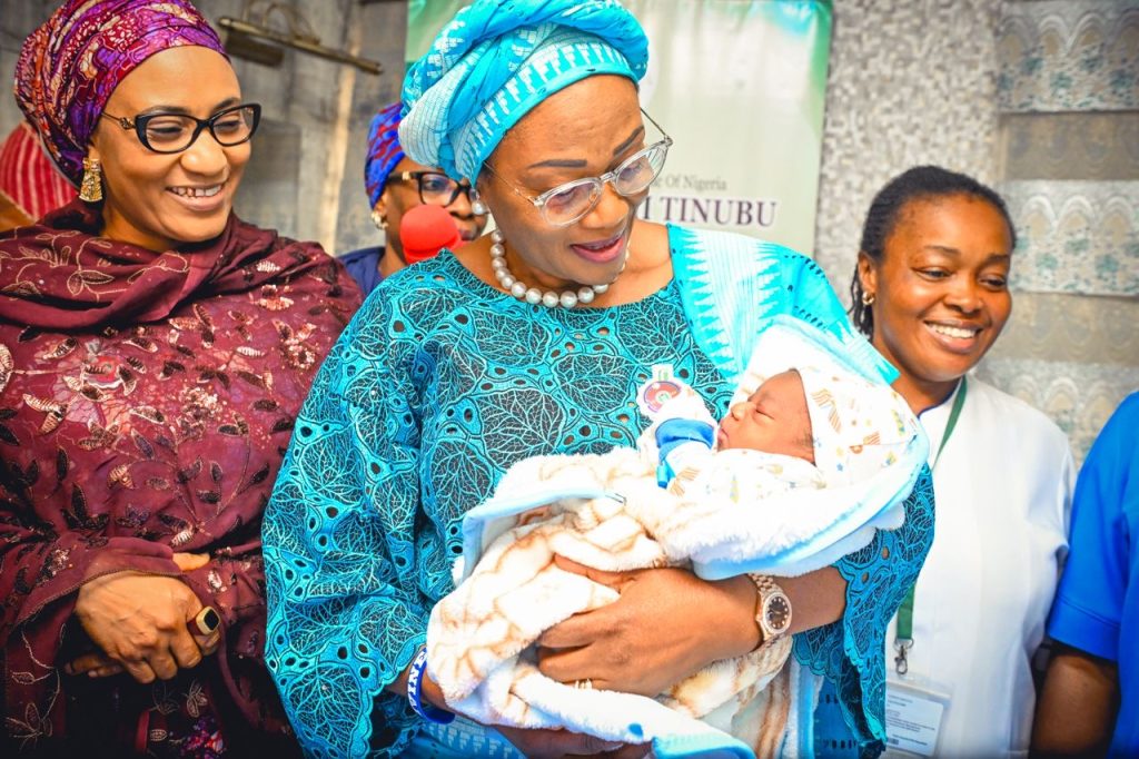 Oluremi Tinubu with first baby of 2024