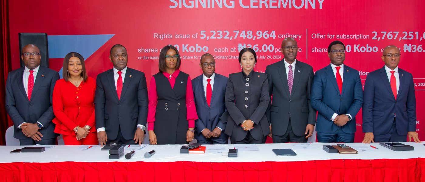 Zenith Bank Capital Raising Signing Ceremony