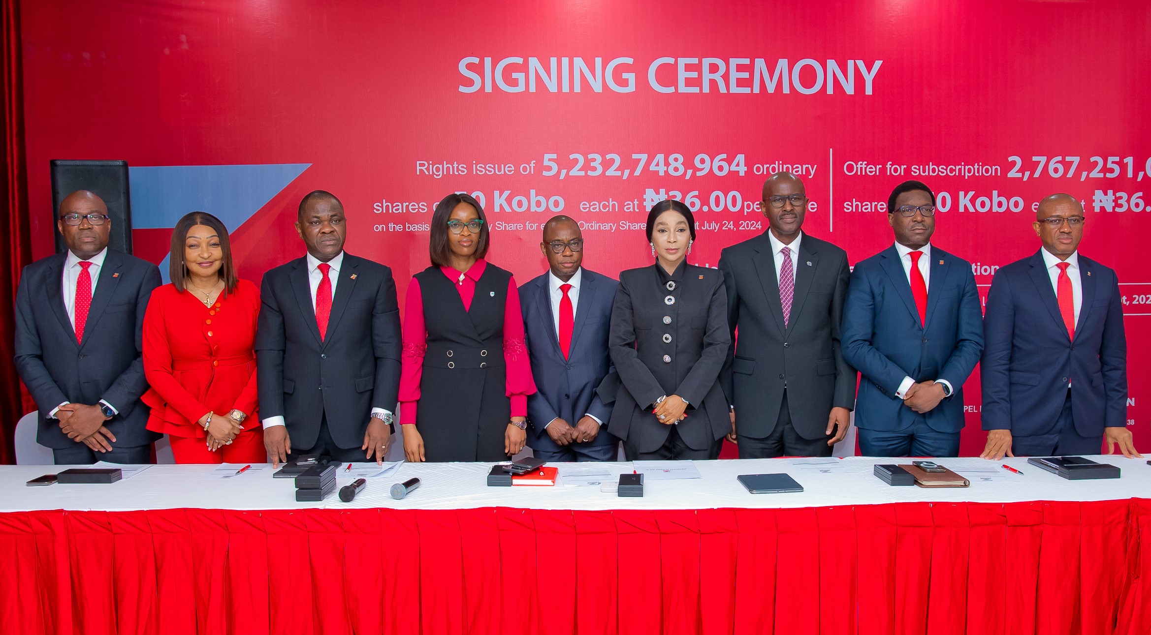 Zenith Bank Capital Raising Signing Ceremony