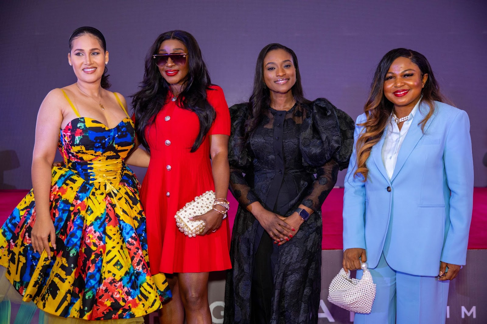 Carolyn Hutchings, Ini Edo, Dr. Busola Tejumola and Chichi Nworah