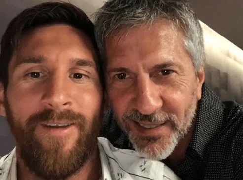 Messi and dad